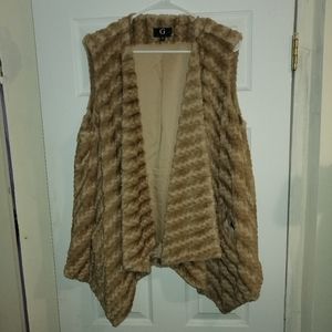 Velvet Fur Vest Jacket